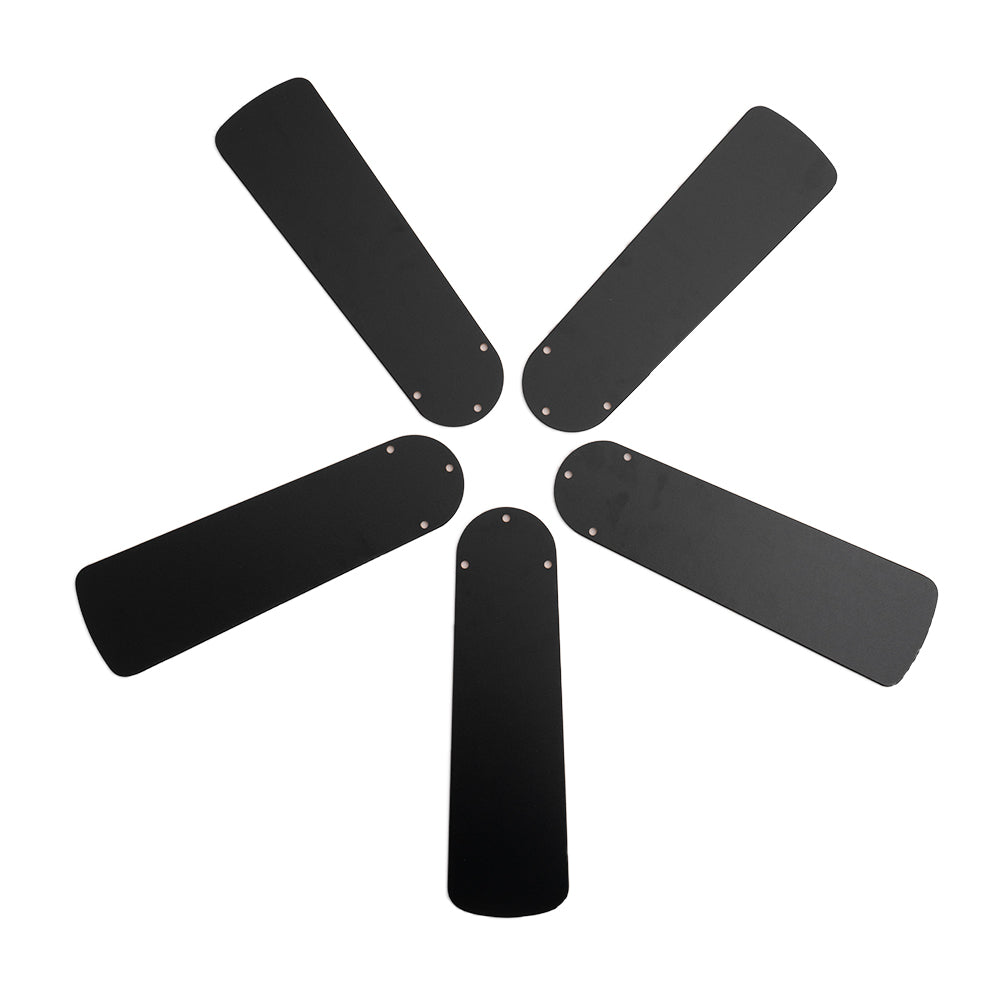 42-Inch Black/Blonde Replacement Fan Blades, Five-Pack