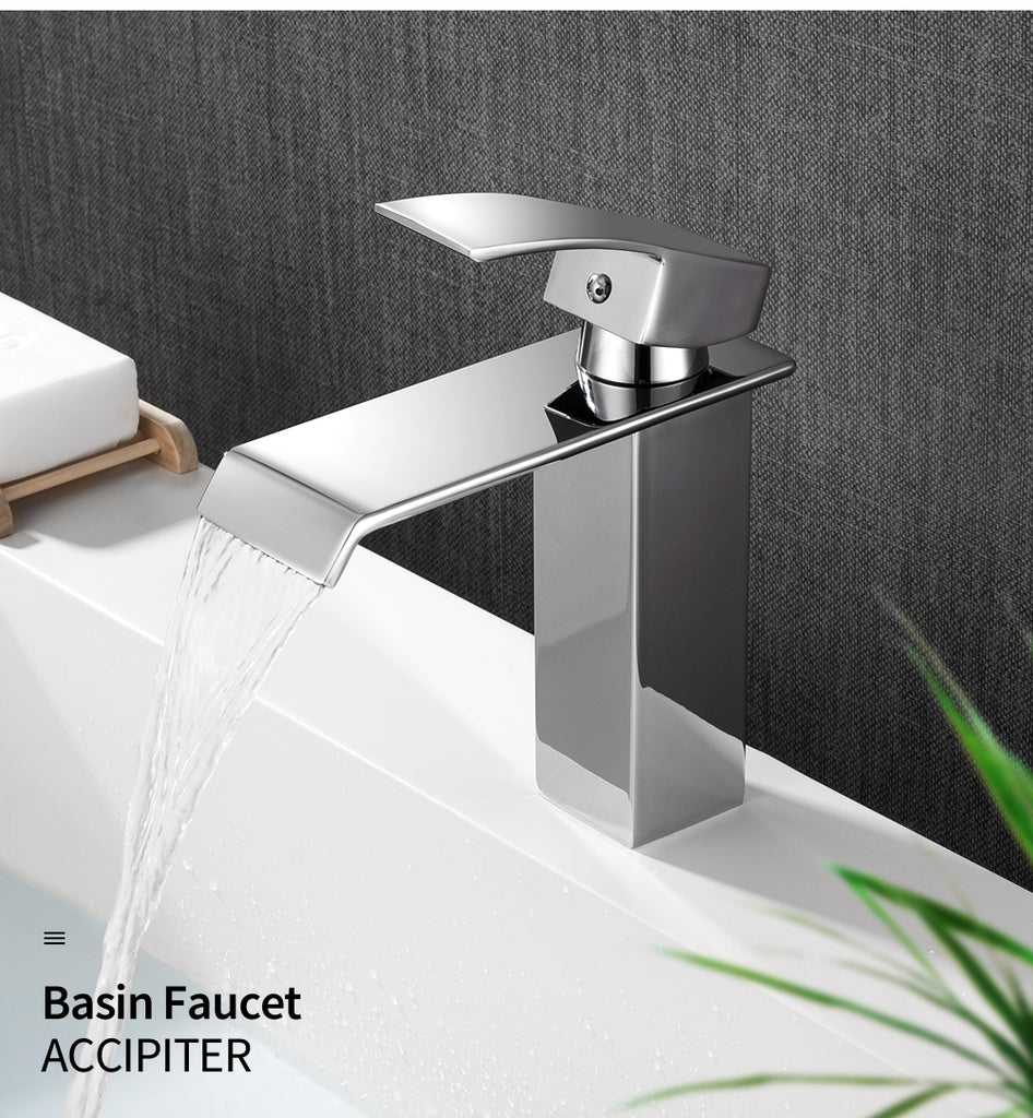 Waterfall Bathroom Vanity Sink Faucet