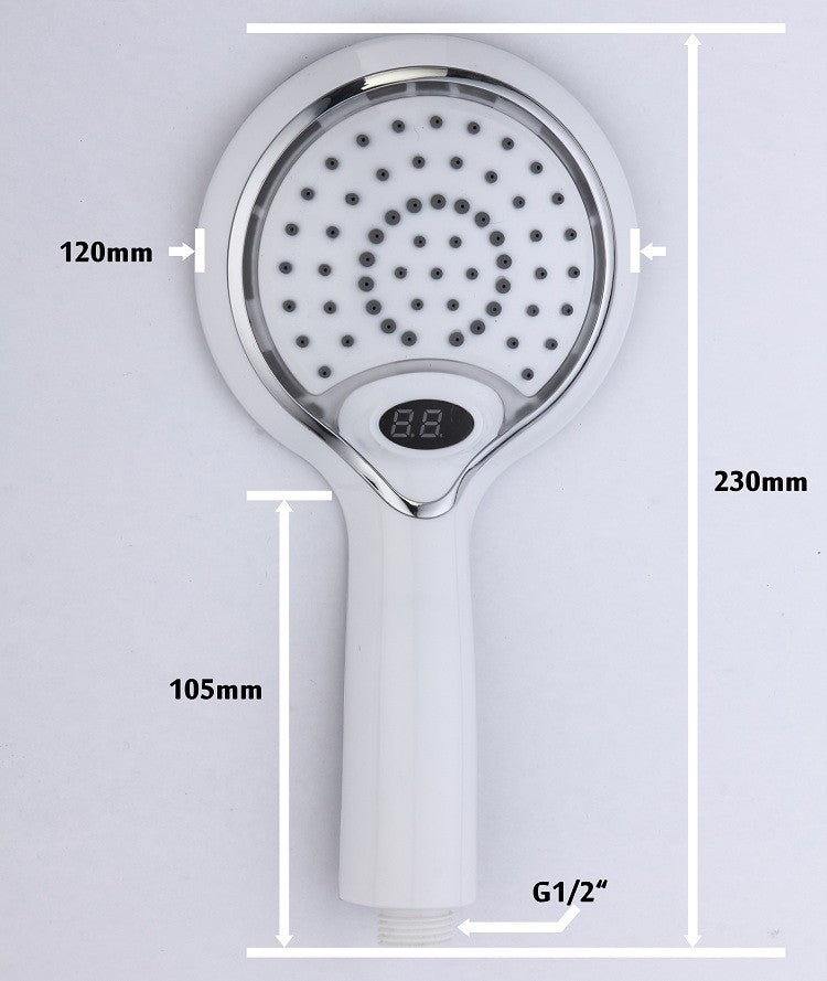 3 Colors Led Shower head With Temperature Digital Display