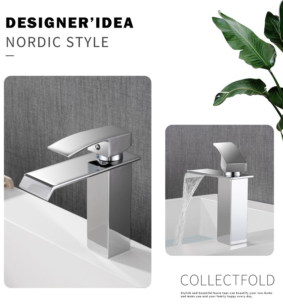 Waterfall Bathroom Vanity Sink Faucet