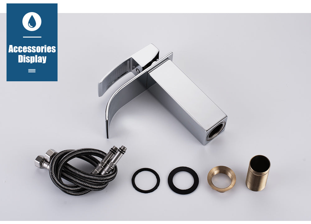 Waterfall Bathroom Vanity Sink Faucet