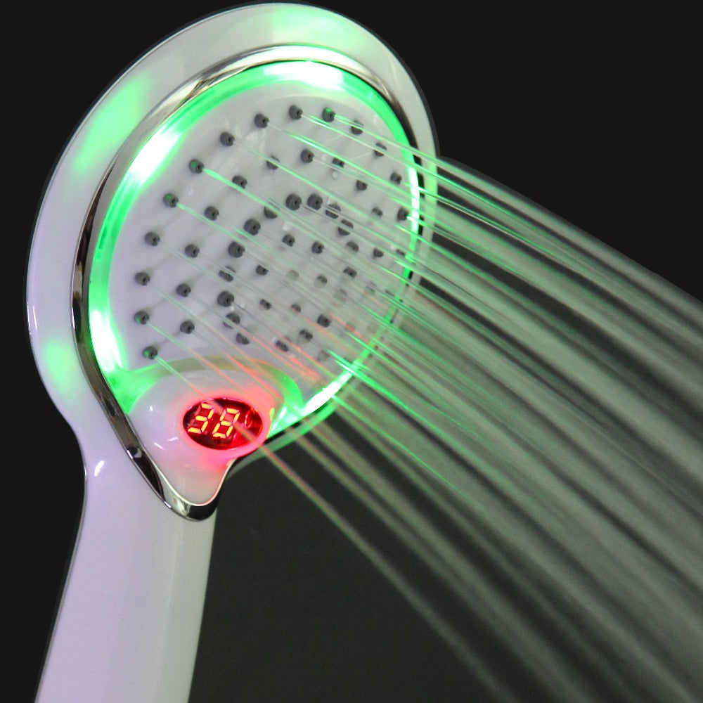 3 Colors Led Shower head With Temperature Digital Display