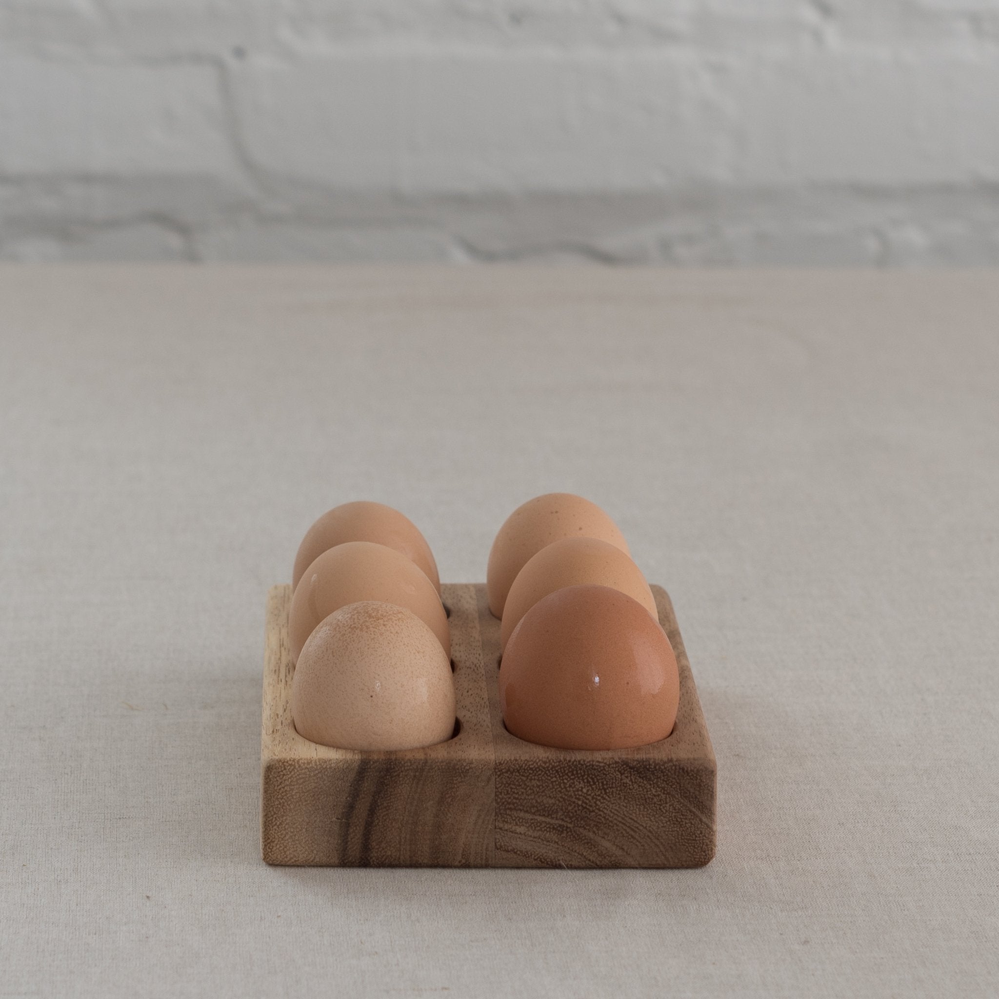 Acacia Wood Egg Holder