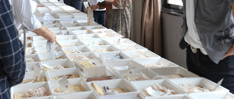 promise necklaces with Japanese akoya pearls