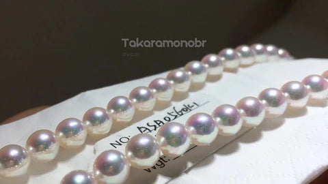 7-7.5mm tennyo akoya pearl necklace with PSL