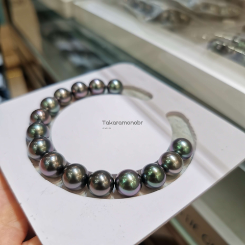 multicolor tahitian pearl bracelet