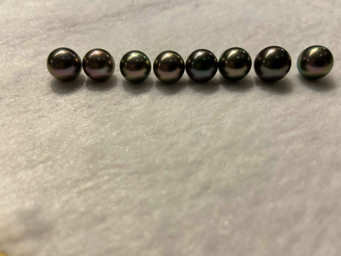 top gem quality multicolor tahitian loose pearls