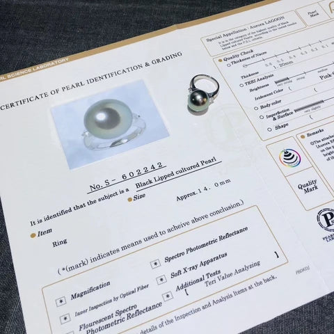 Tahitian pearl ring