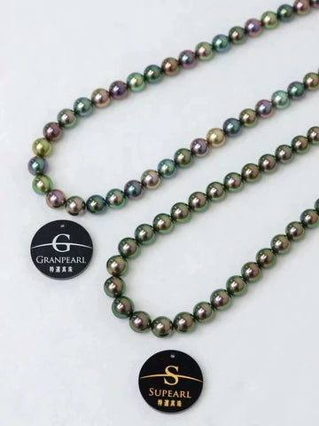 compare Granpearl and Supearl tahitian pearl necklace