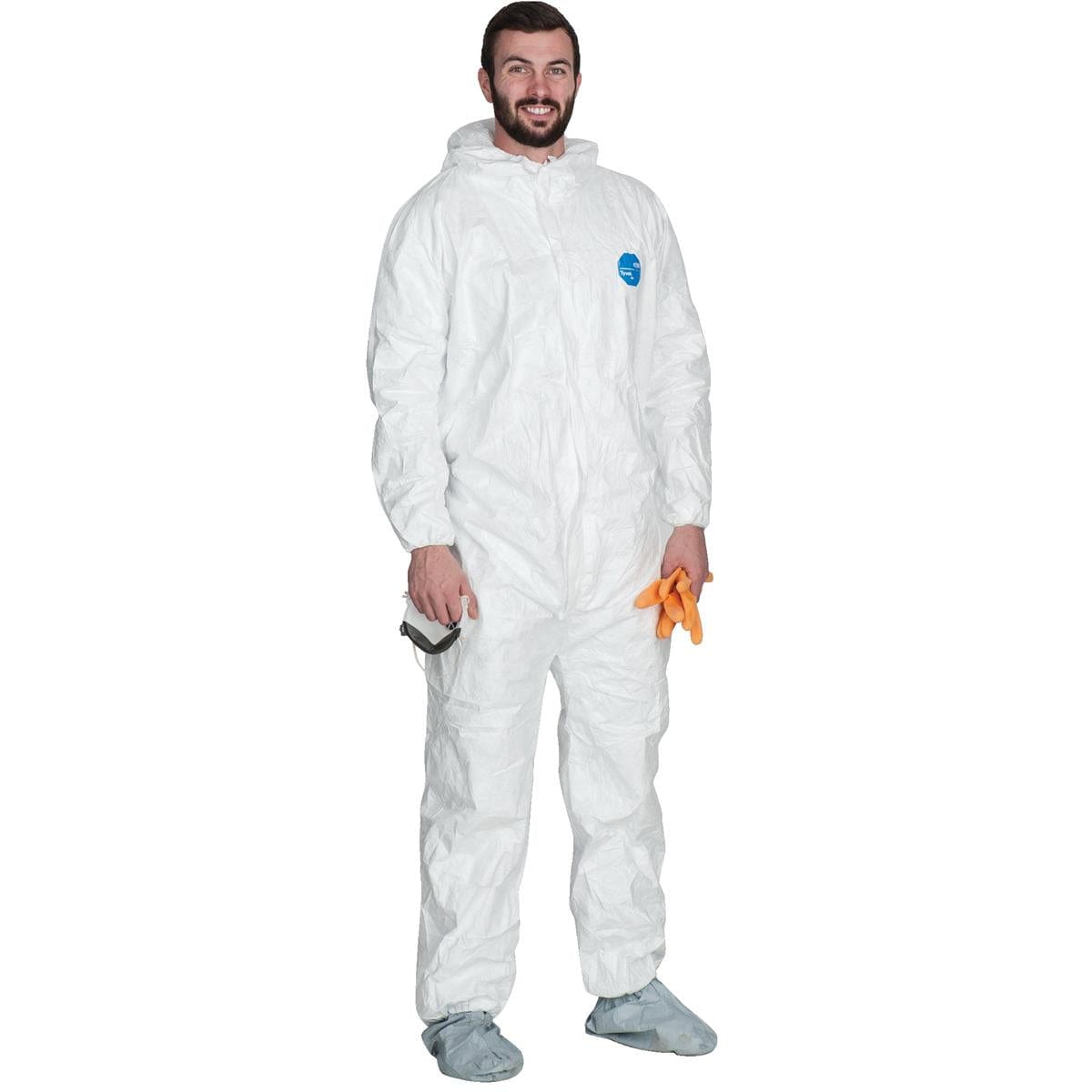 DuPont Tyvek 400 Hooded Coveralls with Elastic Wrists & Booties