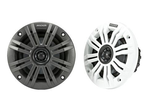 Kicker KM44 KM Series 4-inch Marine Coaxial Speakers