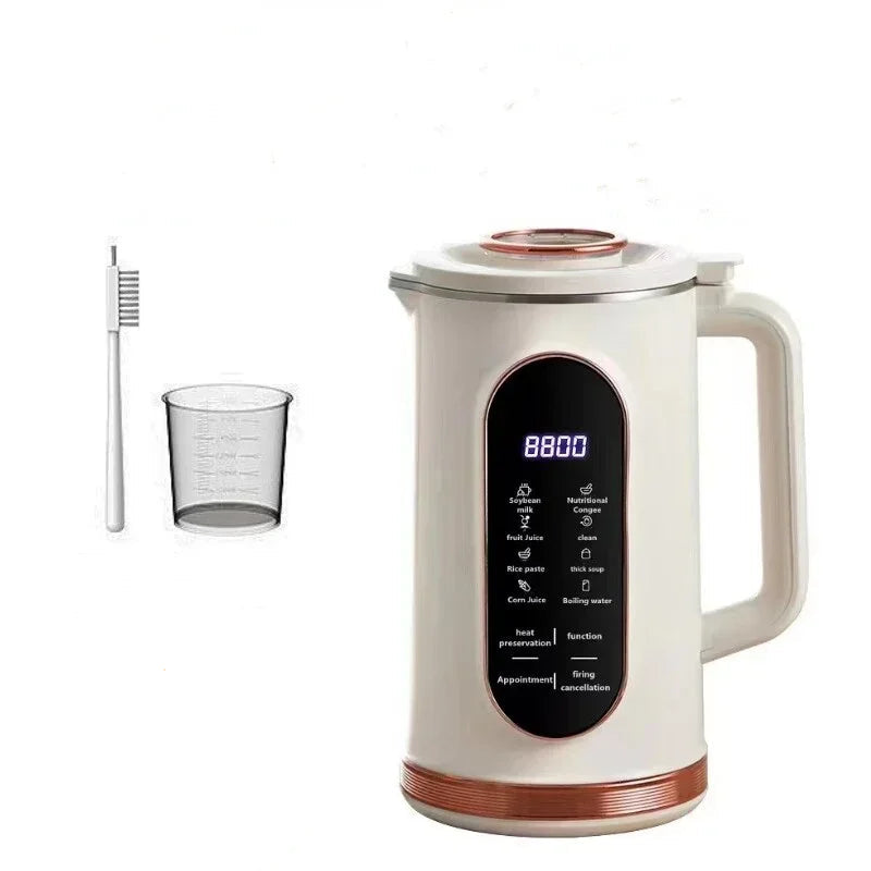 220V 110V 0.8L 1.2L Soybean Milk Machine Multifunction Wall- breaking Juicer Soymilk Maker Portable Blender Mixer Water Kettle