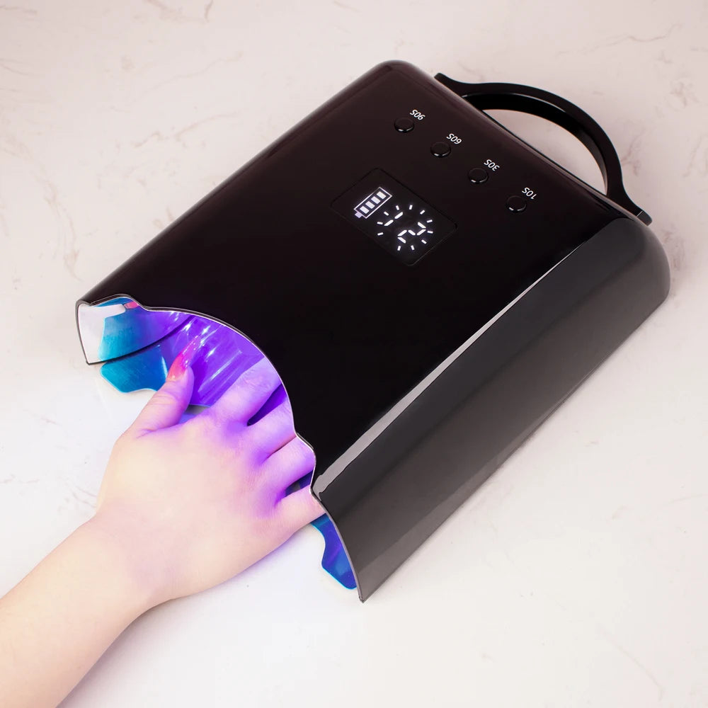 2023 New Gradient Color Nail Dryer 78W Rechargeable Best pro LED Nail UV Dryer Lamps Cordless UV Led Nail Lamp