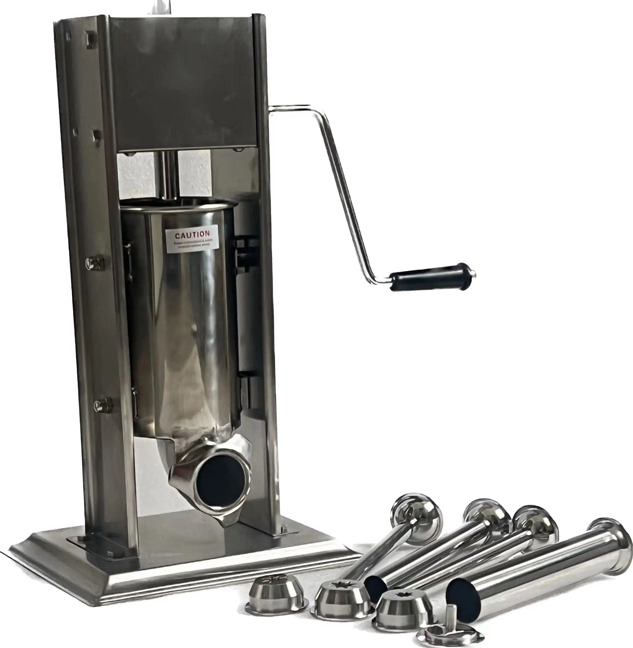 304 stainless steel 2L Manual Churros Maker Machine with 3 size nozzles 2 in 1 sausage stuffer