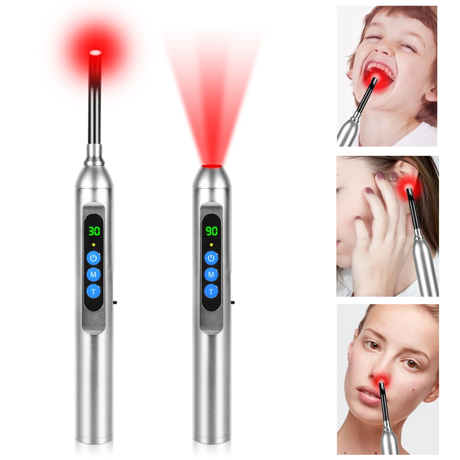 Cold Sore Laser Therapy Device Light Therapy Mouth Ulceration Blisters Herpes Infection Pain Relief Ulcer Medical Laser Care