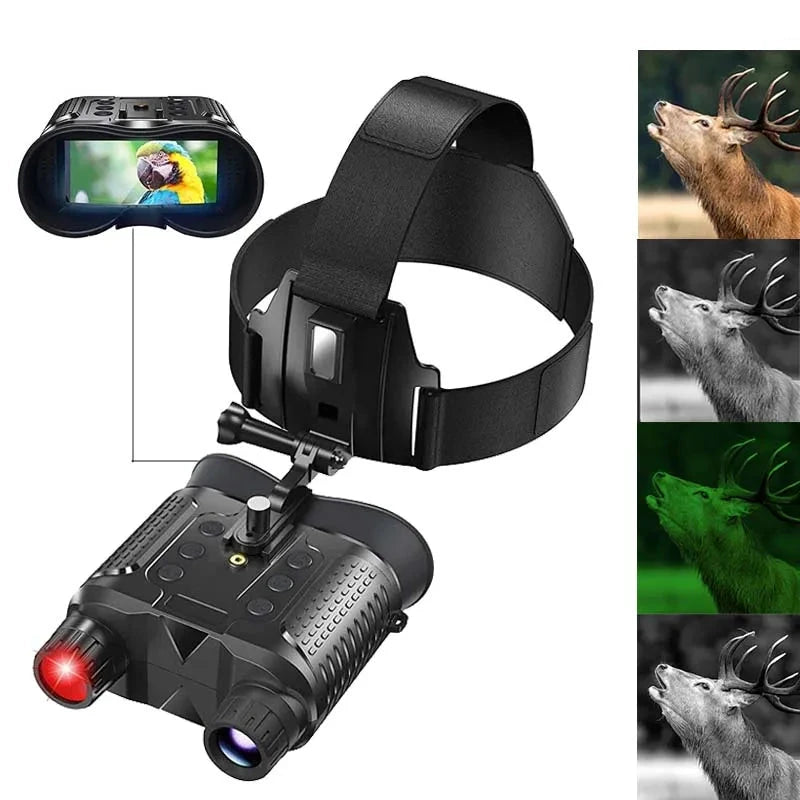 NV8160 Night Vision Binoculars 1080P HD 8x Digital Infrared Head Mount Hunting Telescope 400m Surveillance Camping Equipment