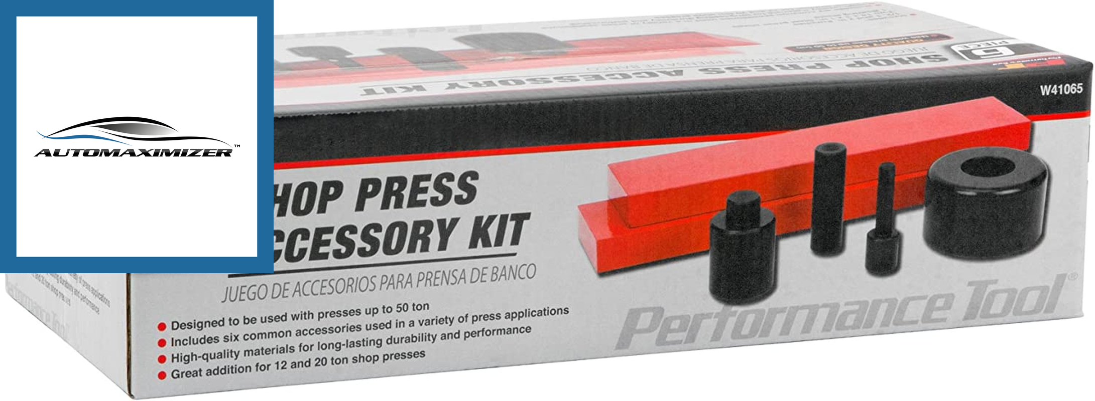 W41065 6-Piece Shop Press Accessory Kit for Presses up to 50-Ton