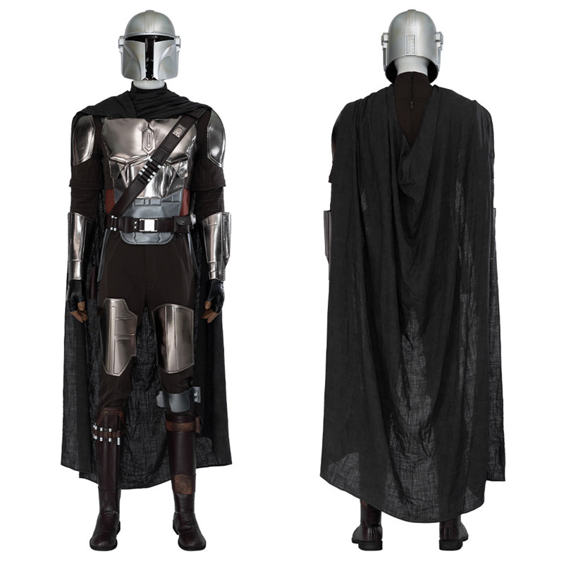 The Mandalorian S3 Cosplay Din Djarin Costume Helmet Cape Boots Halloween Celebration Suit