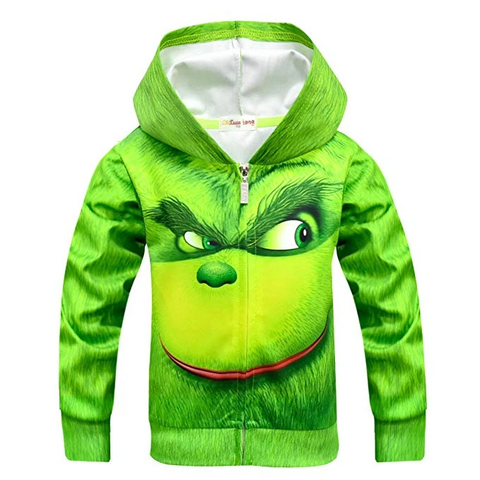 Kids The Grinch Costume Hoodie