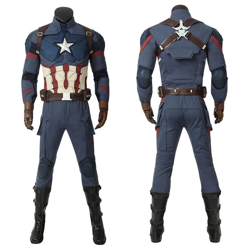 Captain America Costume Avengers 4 Civil War Steven Rogers Cosplay Superhero Battle Suit