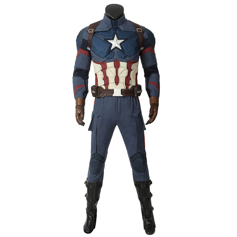 Captain America Costume Avengers 4 Civil War Steven Rogers Cosplay Superhero Battle Suit