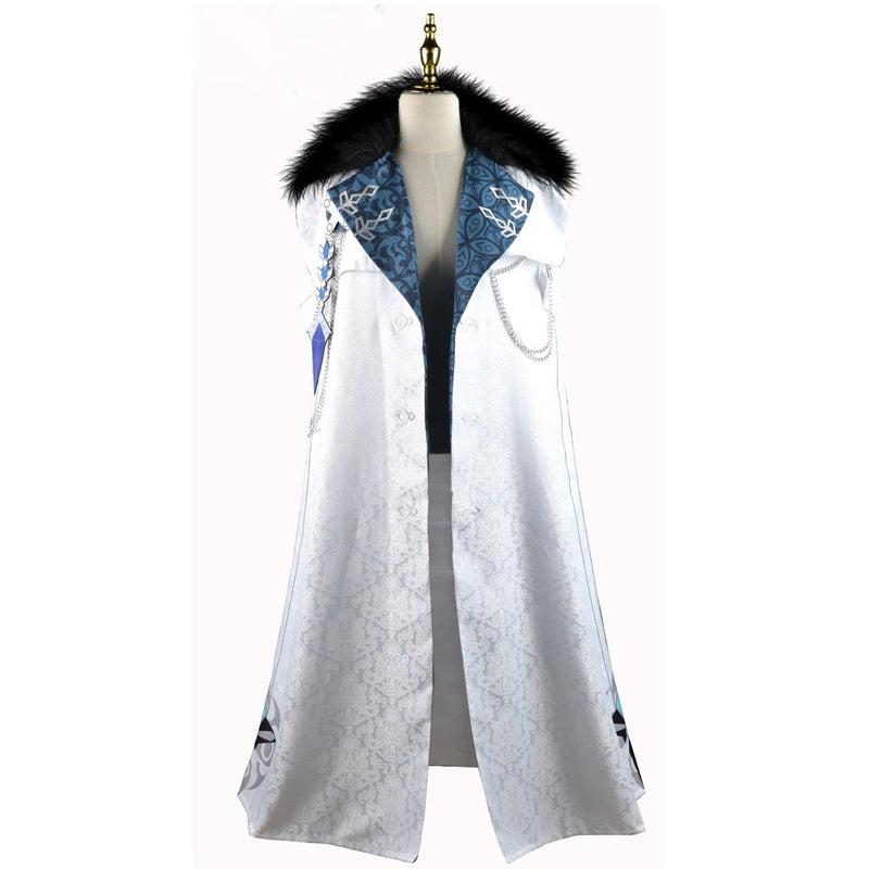 Genshin Impact Fatui Harbingers Cosplay Costumes Anime Japanese Suit Cloak Tartaglia Scarf