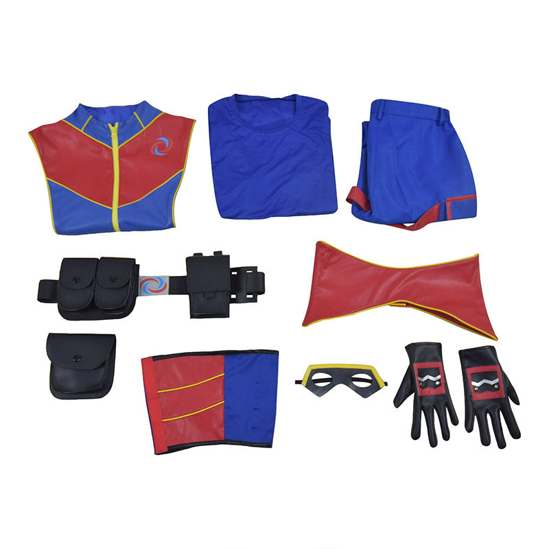 Henry Danger Costume Captain Man Cosplay Blue Uniform For Adult Men