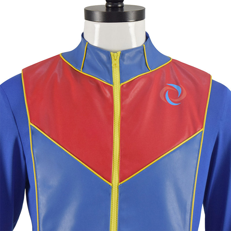 Henry Danger Costume Captain Man Cosplay Blue Uniform For Adult Men