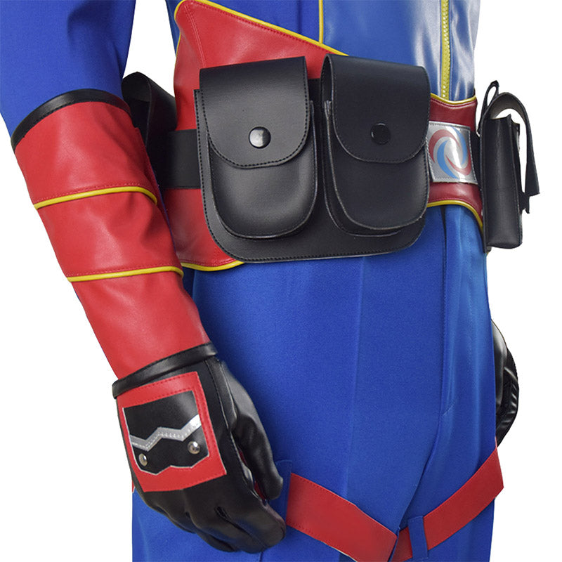 Henry Danger Costume Captain Man Cosplay Blue Uniform For Adult Men