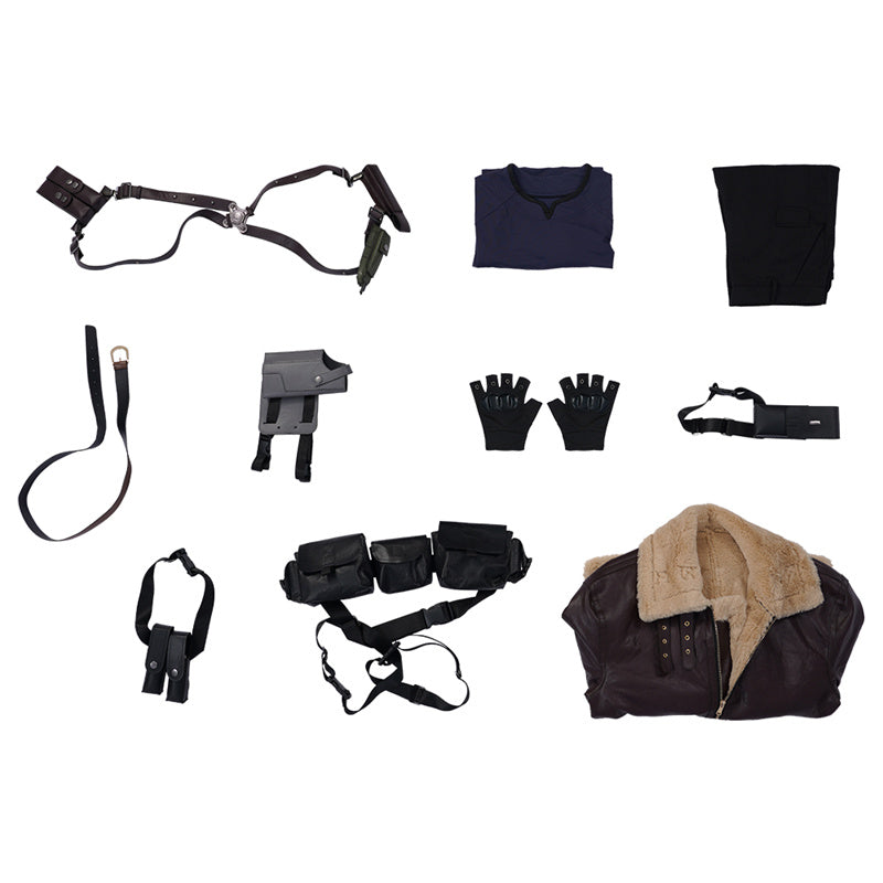 Leon Scott Kennedy Cosplay Costume Game Resident Evil 4 Remake Battle Suit Uniform