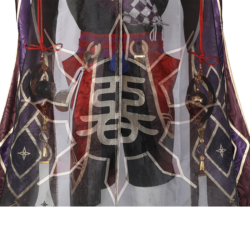 Scaramouche Cosplay Genshin Impact Costume Game Suit Japanese Wooden Shoes