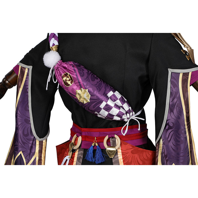 Scaramouche Cosplay Genshin Impact Costume Game Suit Japanese Wooden Shoes