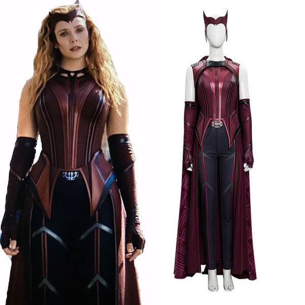 2021 WandaVision New Scarlet Witch Cosplay Suit Wanda Maximoff Cosplay Costume