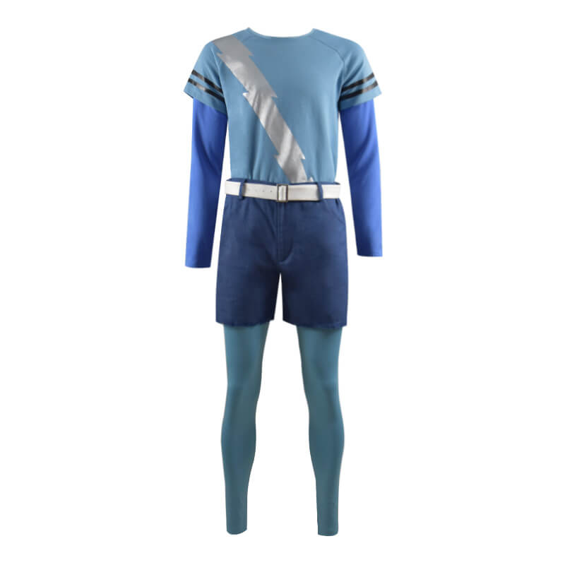 WandaVision Quicksilver Cosplay Costume Billy Costumes Blue Flash Shirt Full Set Outfit