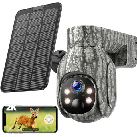 4G LTE Wildlife Trail Camera Solar PTZ Cellular Security Camera
