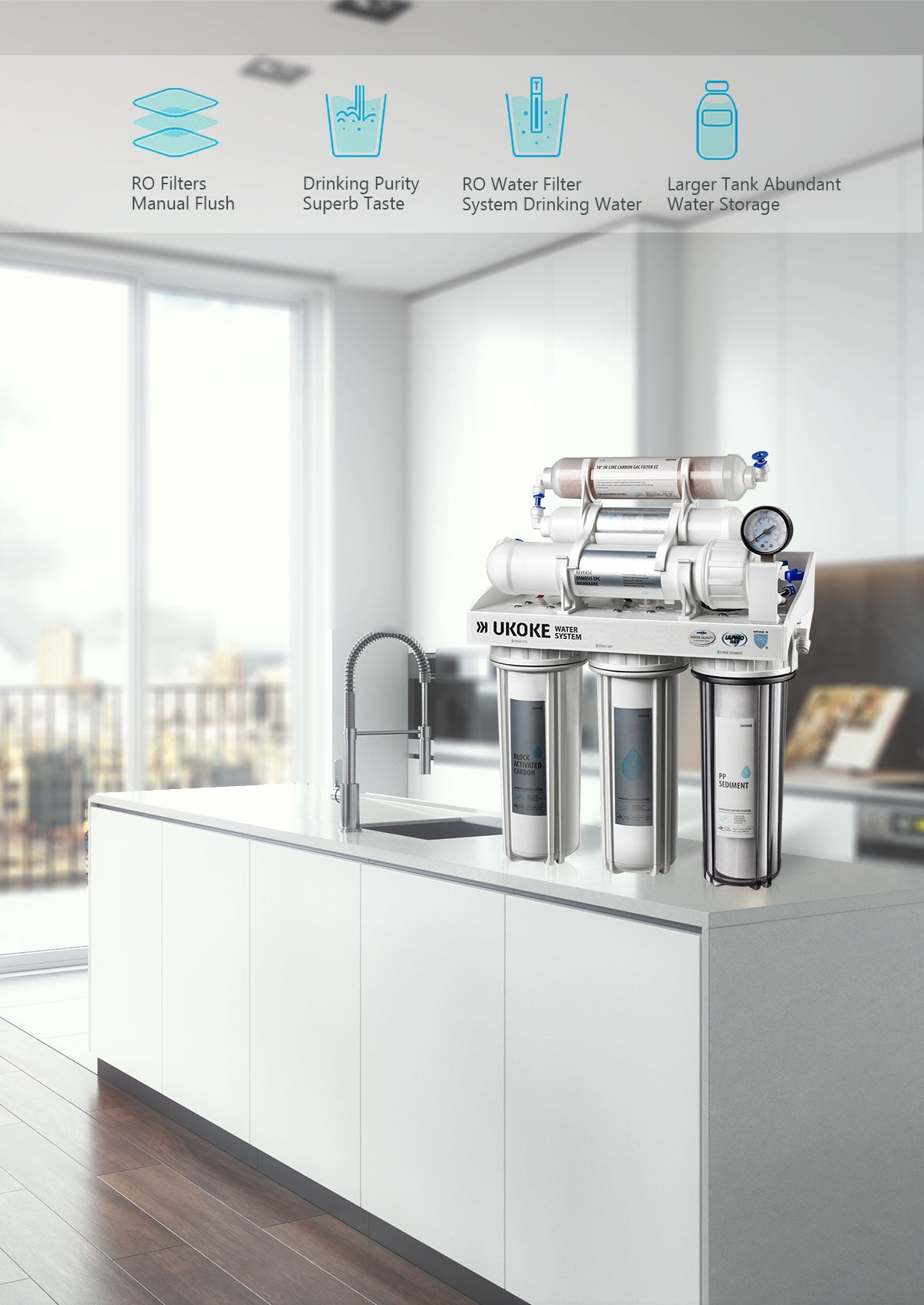 water filter system for kitchen sink
