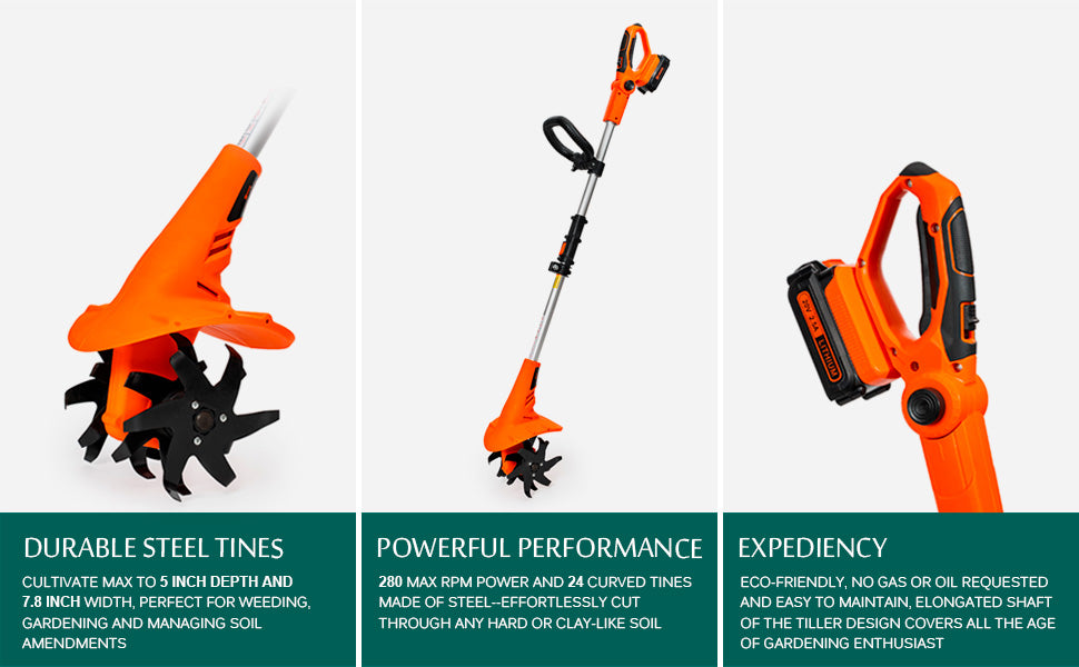 Cordless Tiller Cultivator
