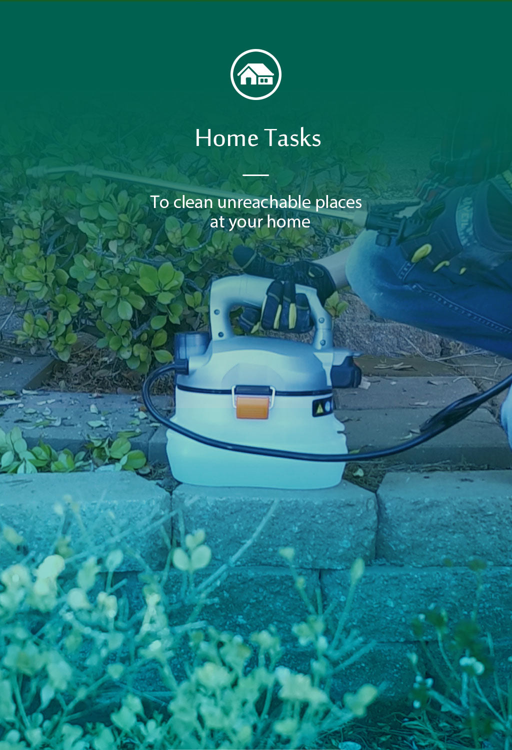 Ukoke U04GS Cordless Electric Garden Sprayer – 1 Gal, 20V 2A Battery + Charger, Gray