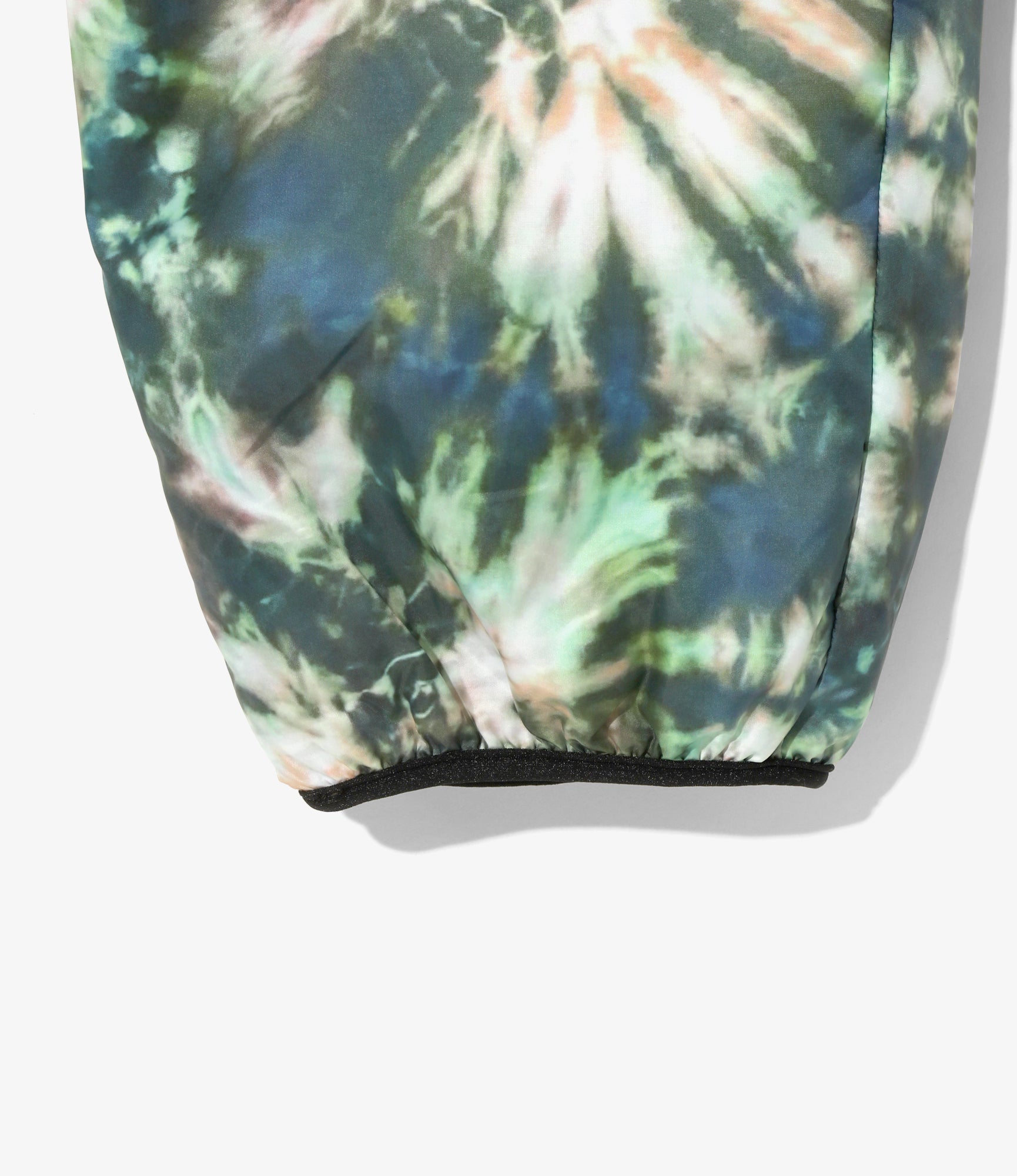 Filling String Pant - Green - Poly Taffeta / Tie Dye Printed