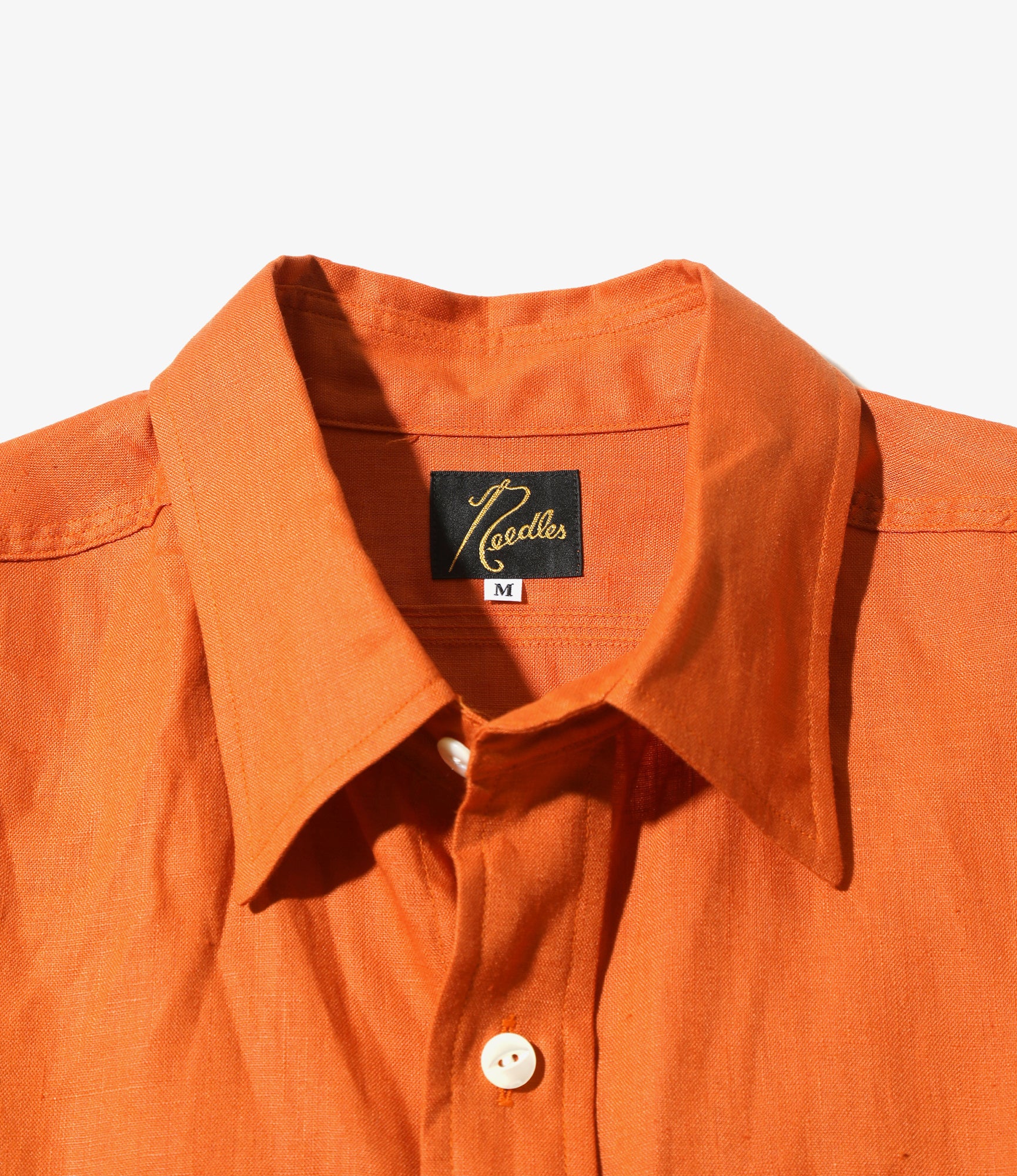 Work Shirt - Orange - Linen Canvas