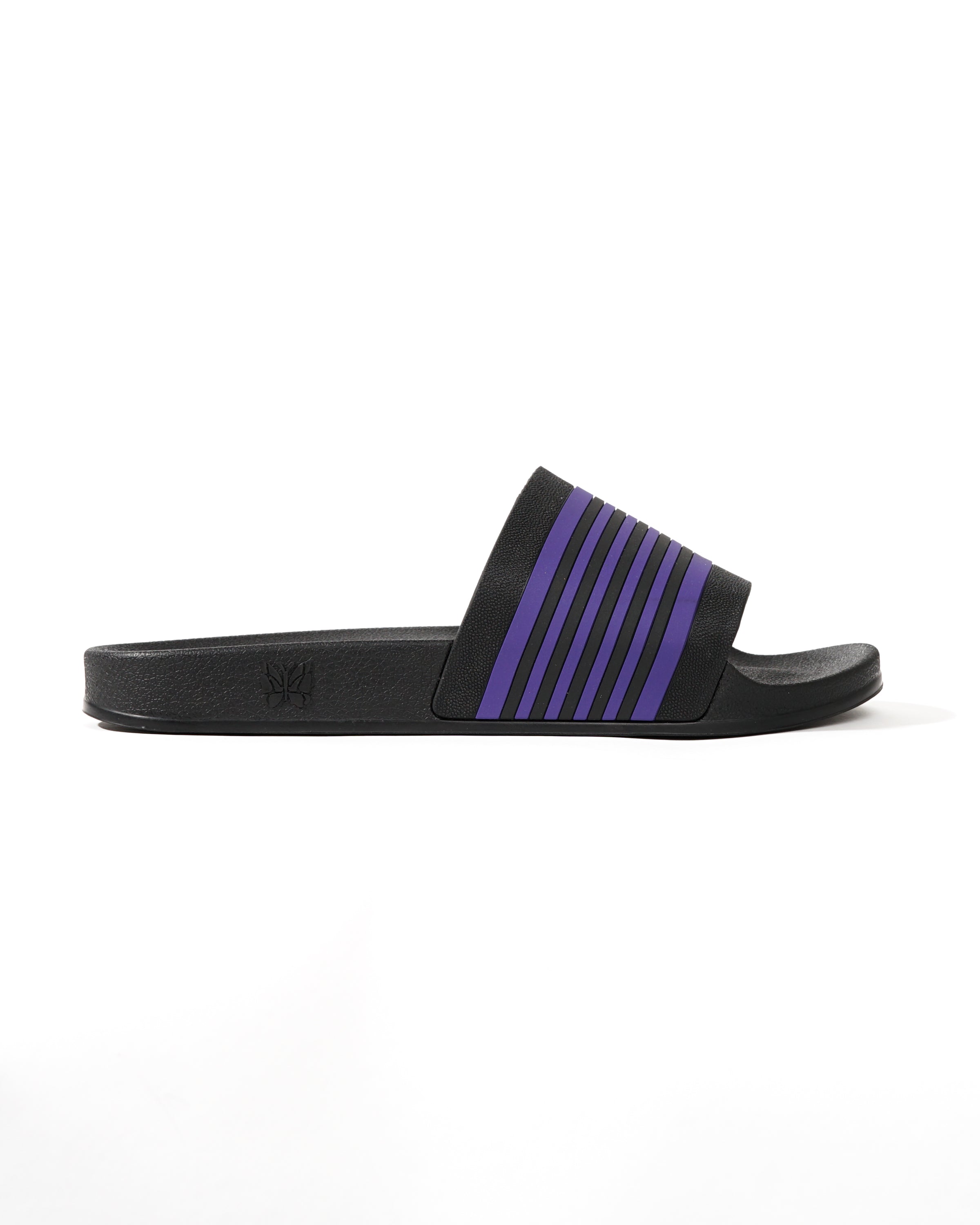 Shower Sandals - Black/Purple Track Line