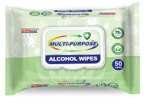 Alcohol Wipes - 75 % Ethyl Alcohol - Safe for use on hands and meets FDA requirements