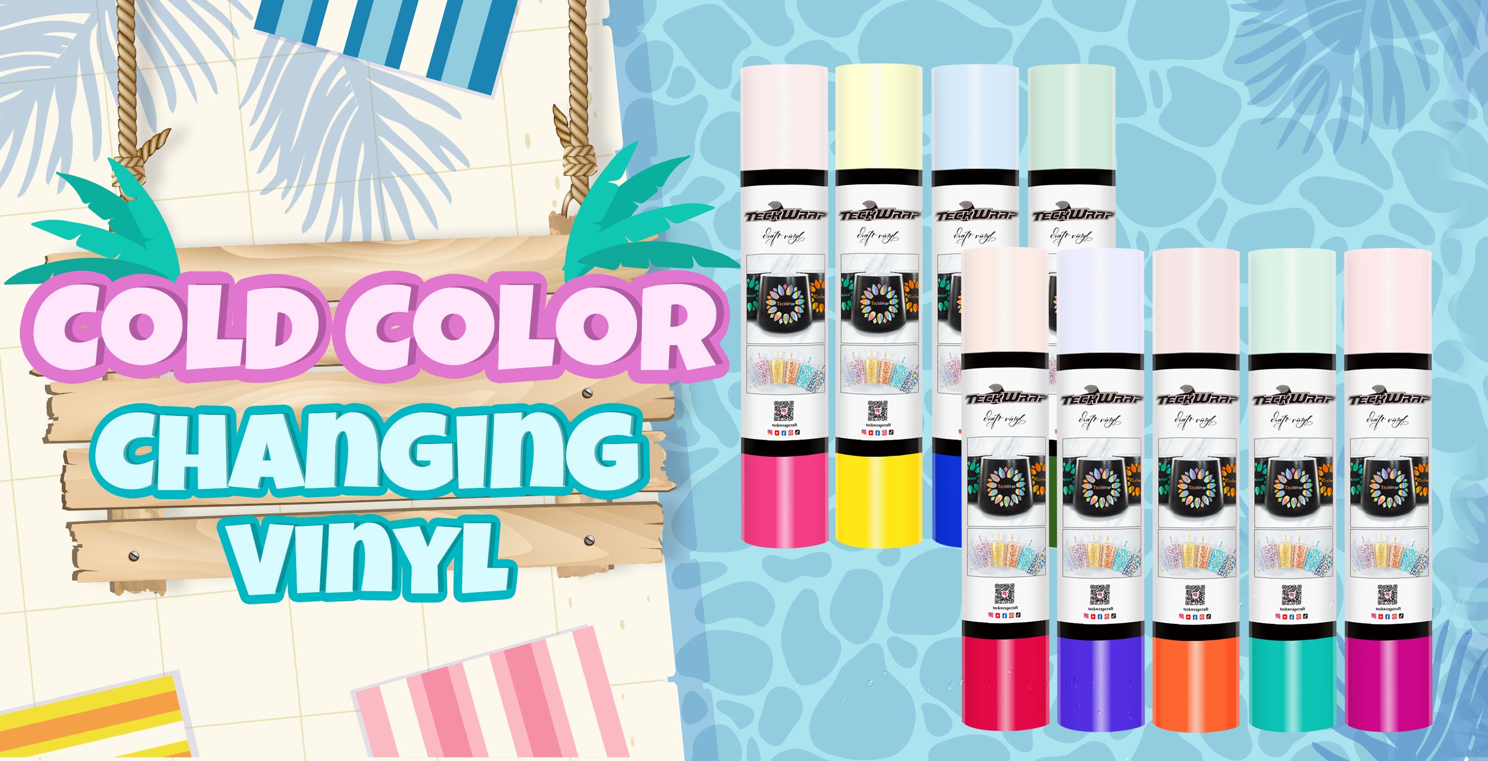 NEW Cold Color Changing Vinyl Sheets Pack