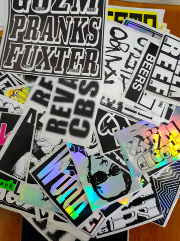 hologram eggshell stickers