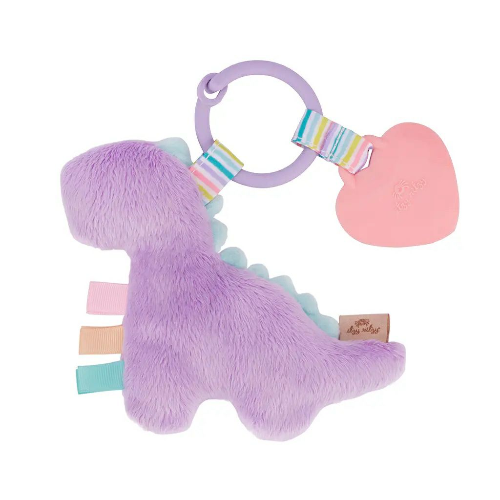 Lilac Dino Itzy Pal? Plush + Teether NEW!