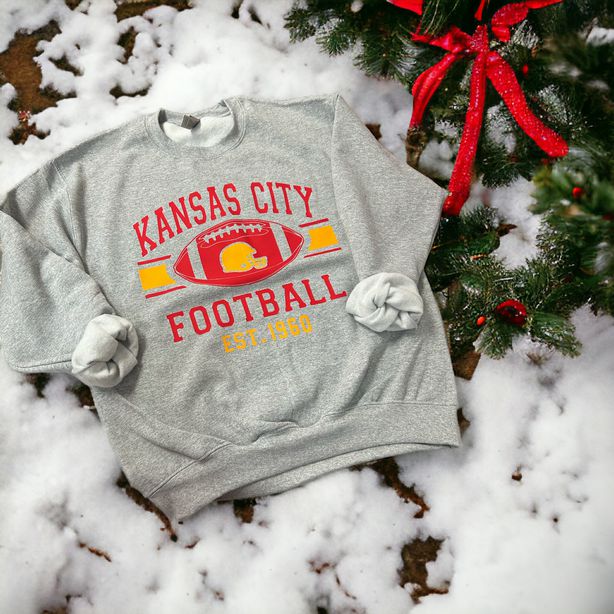 Kansas City Football Crewneck Sweatshirts ~ adult sizes NEW