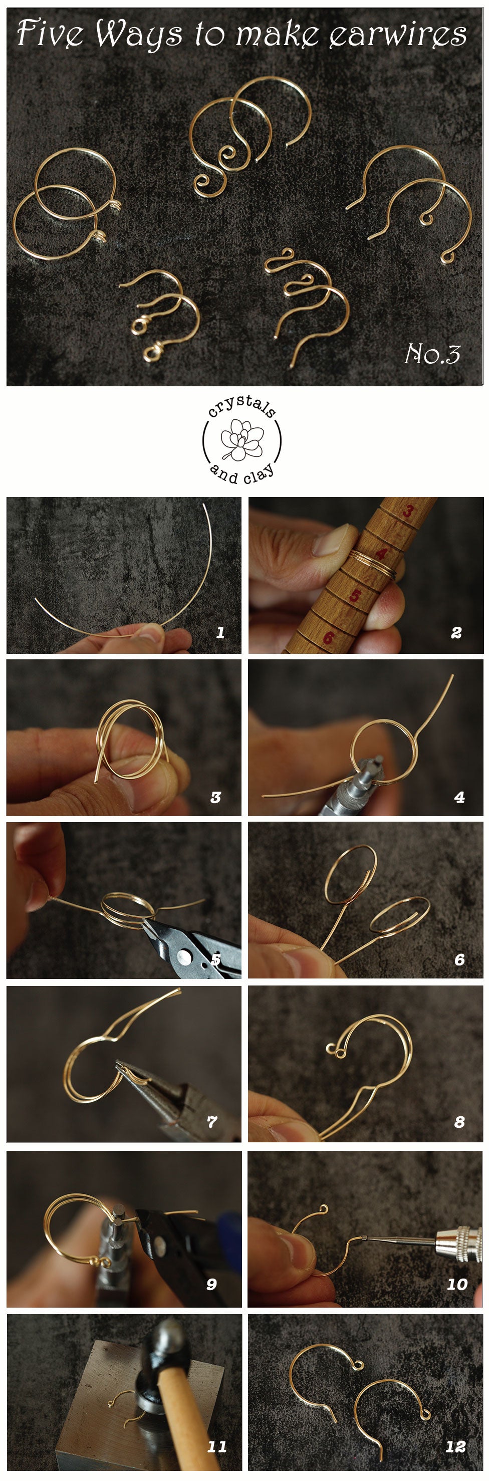 How to Make Perfect Earwires with a neat trick- Make 2 at a time