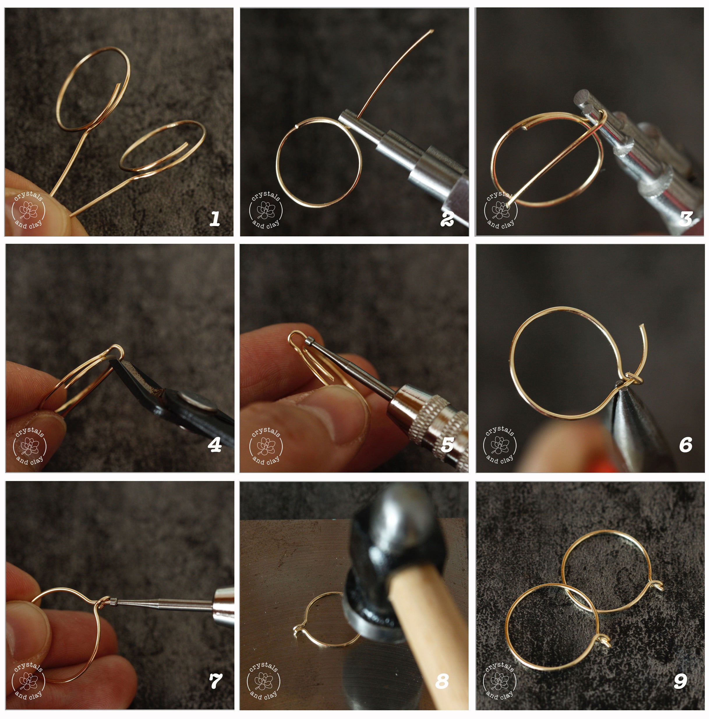 Jewelry Making Basics 4 – Five Ways To make Ear Wires – Crystals and Clay  Jewelry DIY