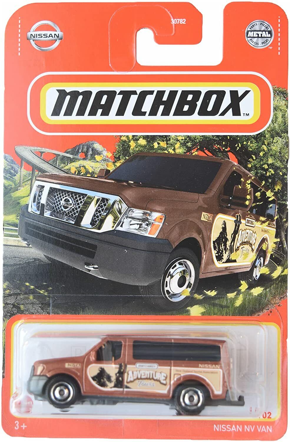 Hot Wheels Matchbox Nissan NV Van - Brown 1/102