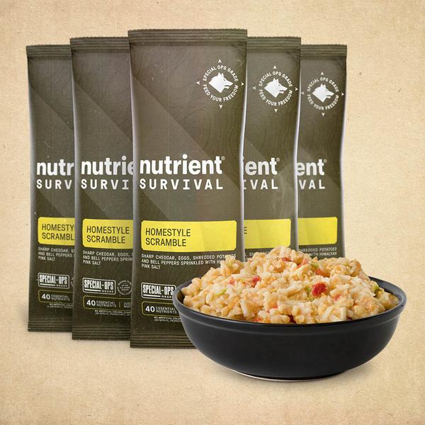 Nutrient Survival Freeze Dried Foods- Single Packs